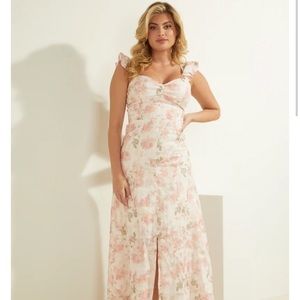 GUESS Floral Linen Dress | Perfect for Bridal Shower or Wedding Event!